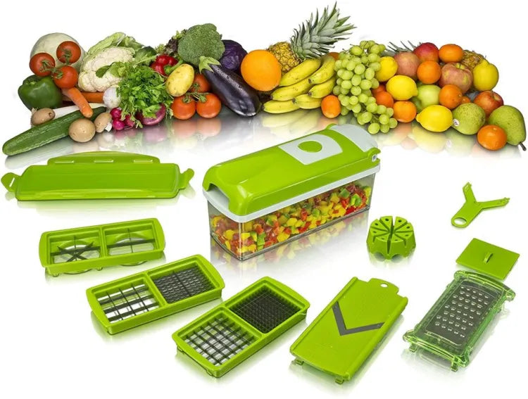 12-in-1 Vegetable & Fruit Slicer, Peeler & Grater