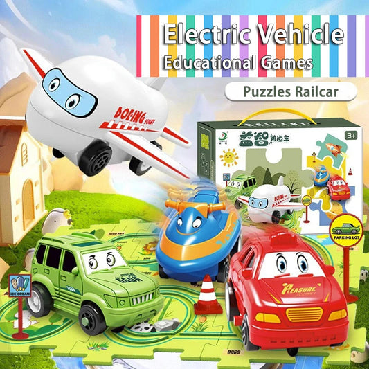 Puzzle Racer - An Educational Car Track Puzzle Set for Kids