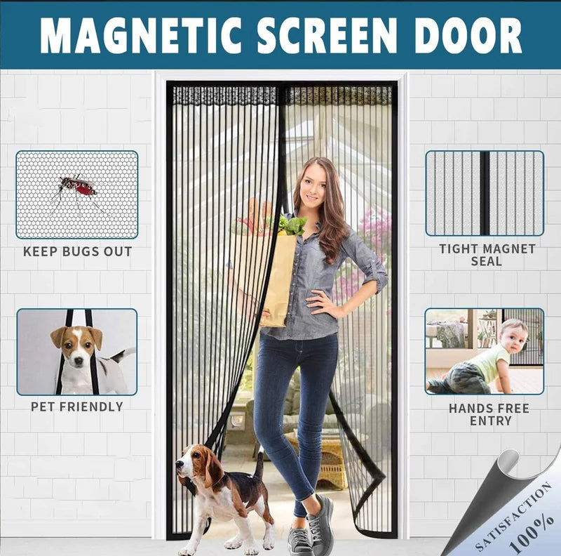 Magnetic Screen Door | Prevent Bugs, mosquito