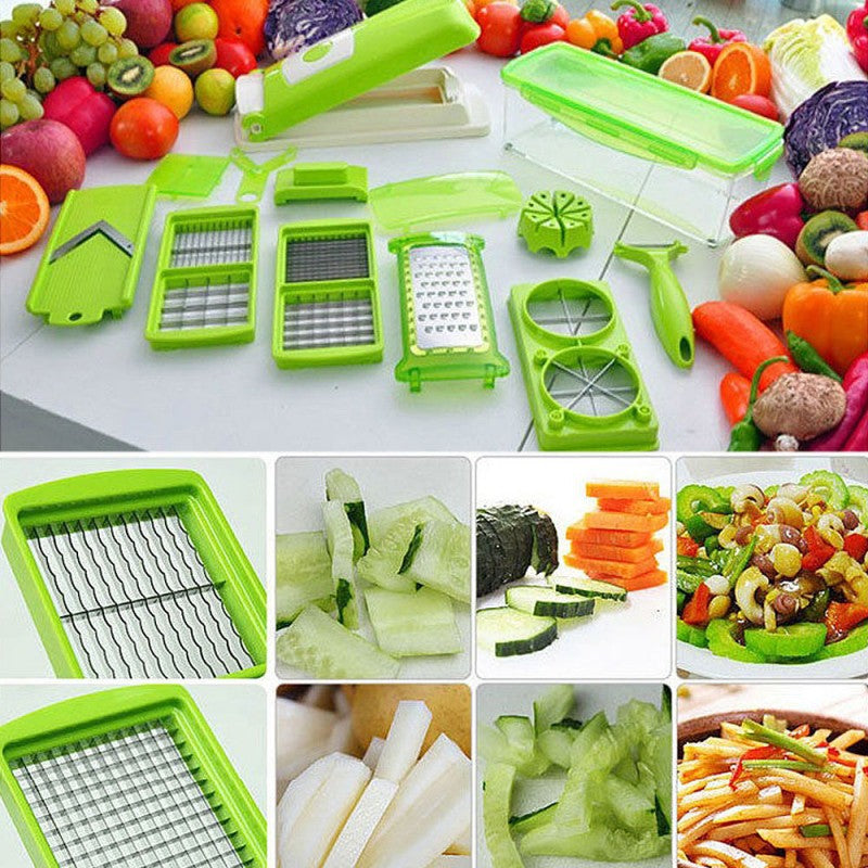 12-in-1 Vegetable & Fruit Slicer, Peeler & Grater